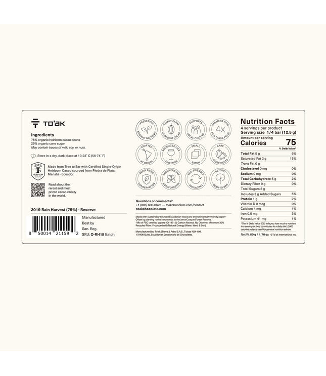 2019 Rain Harvest (75%)