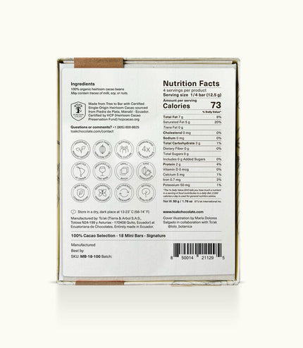 18 Mini Bars (100% Cacao)