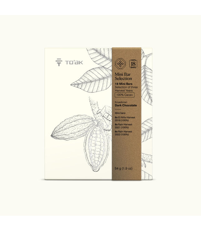 100% Cacao Variety Selection - 18 Mini Bars - Signature