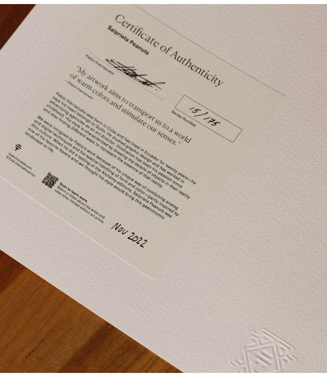 Fine Art Print - Saprieta Peanuts